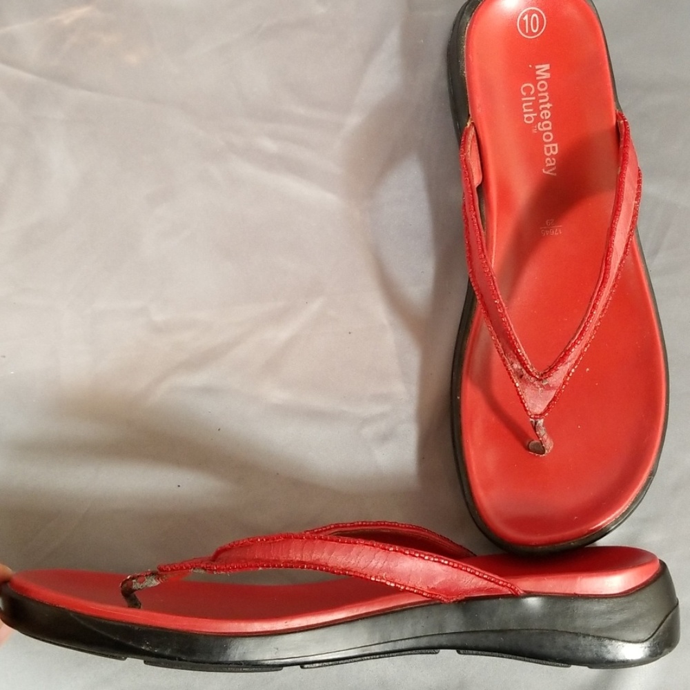 Montego Bay redish maroon sandals